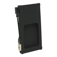 Manhattan Drive Enclosure - 2.5" - USB-A - 480 Mbps (USB 2.0) - SATA - Black - Silicone - Hi-Speed USB - Windows or Mac - Three Year Warranty - Blister - HDD enclosure - 2.5" - Serial ATA - 0.29 Gbit/s - Hot-swap - Black