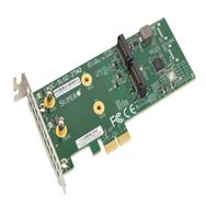 Supermicro AOC-SLG2-2TM2-O, PCIe, M.2, mâle, vert, gris, serveur, passif