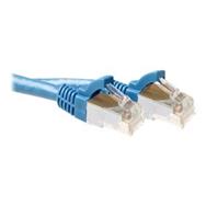 ACT Blue 3 meter SFTP CAT6A patch cable snagless with RJ45 connectors - 3 m - Cat6a - S/FTP (S-STP) - RJ-45 - RJ-45 - Blue