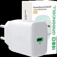 Chargeur USB Green Cell GC CHARB-30C-W 30 W Blanc
