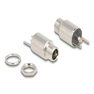 Connecteur d'alimentation Delock - prise jack CC 5,5 mm x 12 mm (ID : 2,1 mm) (F) cloison