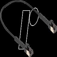 Câble patch Delock - RJ-45 (M) coudé jusqu'à 60° vers RJ-45 (M) coudé jusqu'à 60°