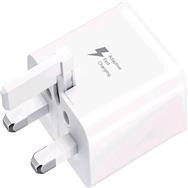 Samsung JLC UK Samsung Fast Charger Plug - White USB, Battery charger, Indoor, 1 V, 1.08 Hz, 200 W, 66 V