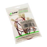 Câble adaptateur de ventilateur en ligne, câble en Y, 3 broches Molex femelle / 6x 3 broches Molex mâle