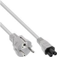 Cordon d'alimentation secteur InLine - pour ordinateur portable - gris - 0,5 m