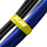 Bandes de câbles auto-agrippantes InLine 20 x 200 mm, 10 pièces, jaunes