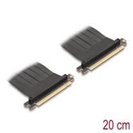 Carte riser Delock PCI Express 3.0 x16 St> avec câble - Câble - 0,2 m