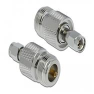 Adaptateur d'antenne Delock - connecteur N (R) vers RP-SMA (P)