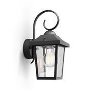 Philips myGarden Buzzard Wall Light 60W E27 No-bulb - Outdoor wall lighting - Black - Aluminium - IP44 - I - Surfaced