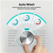 Hisense WF3S9043BW3: White/Black washing machine.