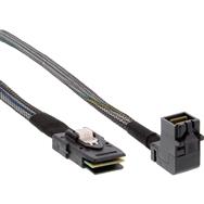 Câble Mini SAS HD en ligne SFF-8643 coudé vers SFF-8087 0,5 m