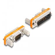 Adaptateur série Delock - DB-9 (M) avec écrous vers DB-25 (M) vissable