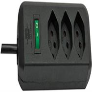 Brennenstuhl 1158622 - 2 m - Black - 3 AC outlet(s)