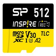Silicon Power Inspire, 512 Go, MicroSDXC, Classe 10, UHS-I, 170 Mo/s, 150 Mo/s
