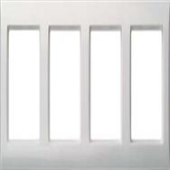 Schneider 264404 - Cadre 4 voies Joy, blanc pur