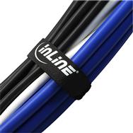 Bandes de câbles InLine auto-agrippantes 20 x 300 mm, 10 pièces, noires