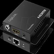 LogiLink HD0063 - HDMI ExtenderÃƒÂ¼ber Cat.6 4K 60 Hz - Digital/Display/Video - Network