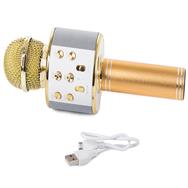 Microphone sans fil doré Extralink avec haut-parleur Bluetooth