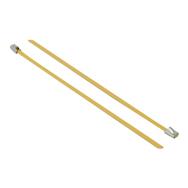 Serre-câbles Delock - 20 cm - jaune (lot de 10)