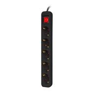 Lanberg Steckdosenleiste 5x Schuko m. Sch. Kupfer schw. - Power Strip