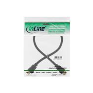 Câble HDMI haute vitesse en ligne avec Ethernet - M/M - noir - contacts dorés - 1 m
