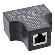 Adaptateur en T STP Cat.5e InLine (Port Doppler) - Prise RJ45 vers 2 prises RJ45