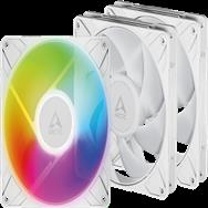 Arctic P14 Pro A-Rgb - Case fan - with cable splitter - 140 mm - white Pack 3 - Case Fan - 2,500 rpm