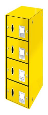 Esselte Leitz Schubladenbox Click & Store gelb mit 4 Schubladen