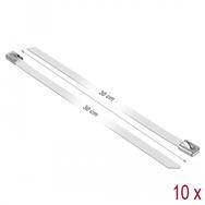 Serre-câbles Delock - 30 cm - blanc (lot de 10)
