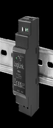 LogiLink Rail DIN Alimentation Noir