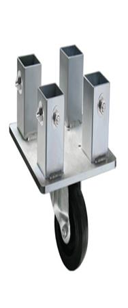 Guil APR-4/5 - Adaptateur de roue pour connecter quatre pieds de 50 x 50 mm