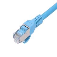Cordon de brassage S/FTP LAN Cat6a Extralink 3 m bleu