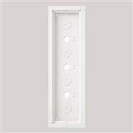 Boîtier Siedle GA 612-4/1-01 W pour montage en saillie, blanc