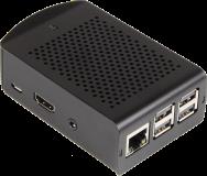 Boîtier Raspberry Pi PI 3B ALUMINIUM NOIR