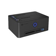 Station de clonage pour SSD/disque dur 2,5" ICY BOX IB-1233CL-CR avec