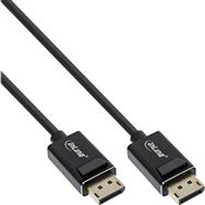 Câble DisplayPort 2.0 InLine - 8K4K UHBR - noir - contacts plaqués or - 3 m