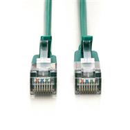 DIGITUS CAT 6A F-FTP Slim patch cable, 0.3m, green
