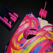 Cherry Xtrfy GP4, Multicolore, Image, Tissu, Base antidérapante, Tapis de souris de jeu