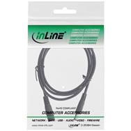 Rallonge CC InLine - CC mâle/femelle 5,5 x 2,1 mm - AWG 18 - noir 0,5 m