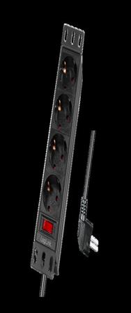 Multiprise LogiLink 4 prises avec interrupteur 25,3 m