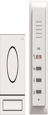 Pack GIRA EFH Système audio 106Traffic laqué blanc. 2406902