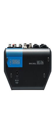 Table de mixage Yamaha MG06 6 canaux, 2 entrées micro, 1 bus stéréo