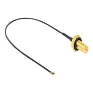 Câble d'antenne Delock - RP-SMA (F) cloison vers MHF 4L LK (M)