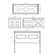 Rack pliable InLine 19" - 4U - Profondeur 24-40 cm - avec couvercle - noir
