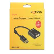 Adaptateur DisplayPort Delock - DisplayPort (M) vers DVI-I (F)