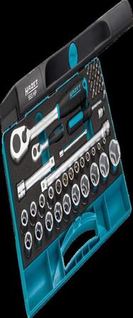 Coffret de clés à douilles HAZET 953HP 47 pièces 1/2" Métrique