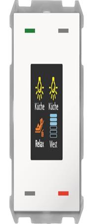 Bouton MDT 4 voies Smart 63 avec écran couleur*Blanc studio brillant*