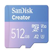 SanDisk Creator - Carte mémoire flash (Adaptateur microSDXC vers SD inclus)