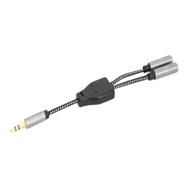 Câble répartiteur en Y pour casque Manhattan 15 cm