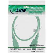 Rallonge pour appareil froid InLine - C13 / C14 - verte - 2 m